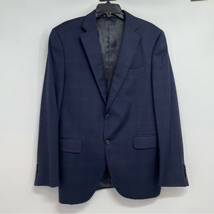 Peter Millar Crown Sport Coat Blazer Men’s 40 R Blue Plaid
